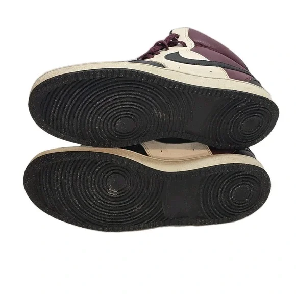 NIKE Dunk Mid Burgundy White Men's US 10 GUC Streetwear 👟‎